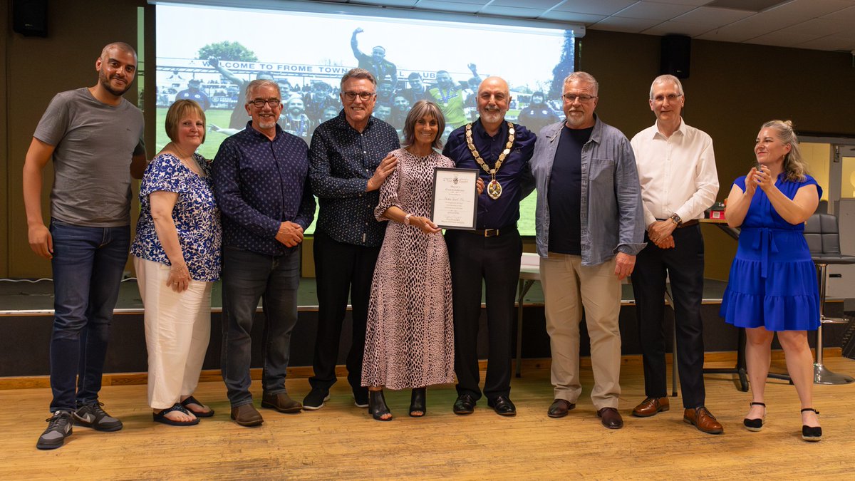 The Mayor of Frome (@themayoroffrome) on Twitter photo I also had the pleasure to present all at <a href="/FromeTownFC/">Frome Town FC</a> with a Mayor’s Commendation for the hard work and commitment throughout the season. Photo Credit: Steve McCarthy. I also had the pleasure to present all at <a href="/FromeTownFC/">Frome Town FC</a> with a Mayor’s Commendation for the hard work and commitment throughout the season. Photo Credit: Steve McCarthy.