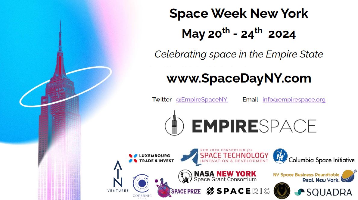RocketStar (@rocketstarspace) on Twitter photo We are thrilled to once again partner with our friends at Empire Space to both sponsor Space Week NY & take part in an exciting discussion about our breakthrough technologies!
RSVP available at the link below or email info@empirespace.org.
lnkd.in/eKsY_Fzz We are thrilled to once again partner with our friends at Empire Space to both sponsor Space Week NY & take part in an exciting discussion about our breakthrough technologies!
RSVP available at the link below or email info@empirespace.org.
lnkd.in/eKsY_Fzz