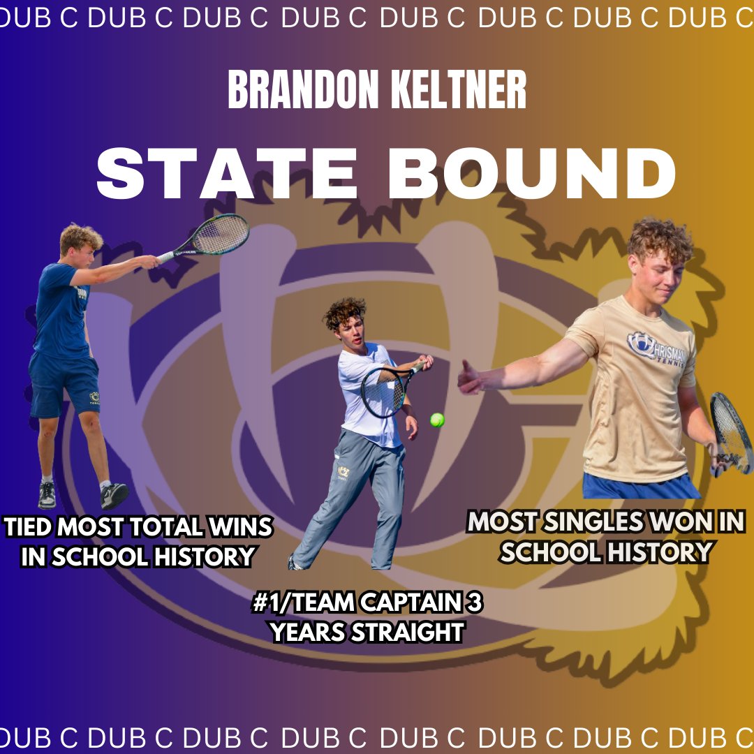 State Bound!!! Wishing Brandon Keltner and @WCBearTennis the best of luck at State!! #ISDStrong #GoBears