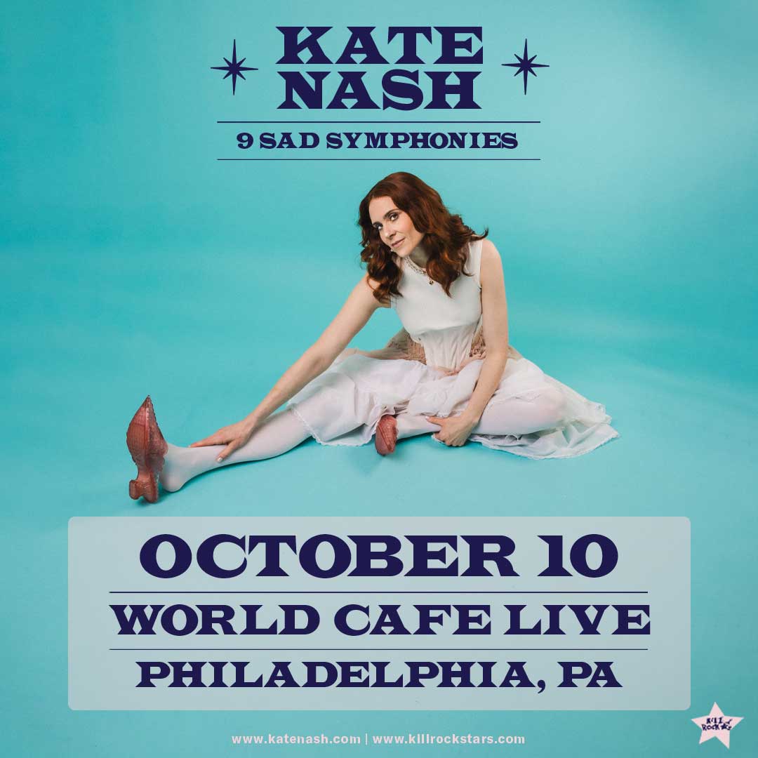 *Just Announced* Award-winning punk singer-songwriter and star of HBOʼs hit wrestling drama GLOW @katenash comes through Philly on October 10! Tickets go on sale 10am Friday: tinyurl.com/5n7kxckh