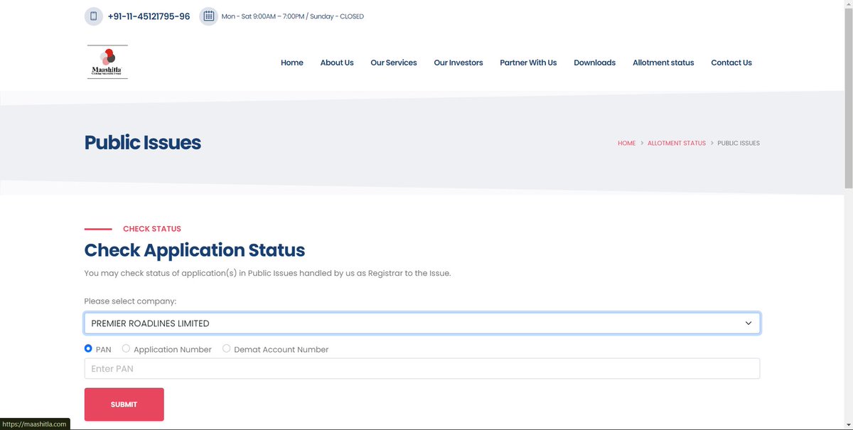 listinggains's tweet image. Premier Roadlines IPO Allotment Out 📣: 
listinggains.com/sme-ipo/premie…
Stay tuned for details! 🌐 More info at listinggains
#PremierRoadlines #SME #NSE #BSE #IPO #Allotment