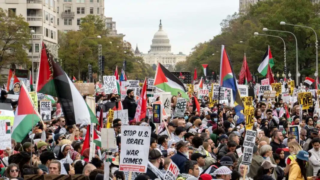 Estados Unidos contra la espada y la pared por su apoyo a Israel Por Ruperto Concha correodelalba.org/2024/05/15/est… #15mayo #Palestina #Israel #EEUU