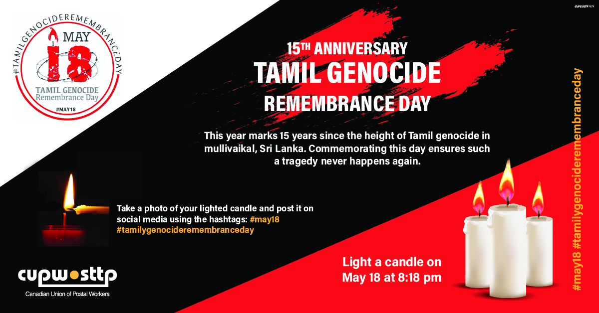 We remember the civilians slaughtered at Mullivaikal, at the peak of Tamil genocide.