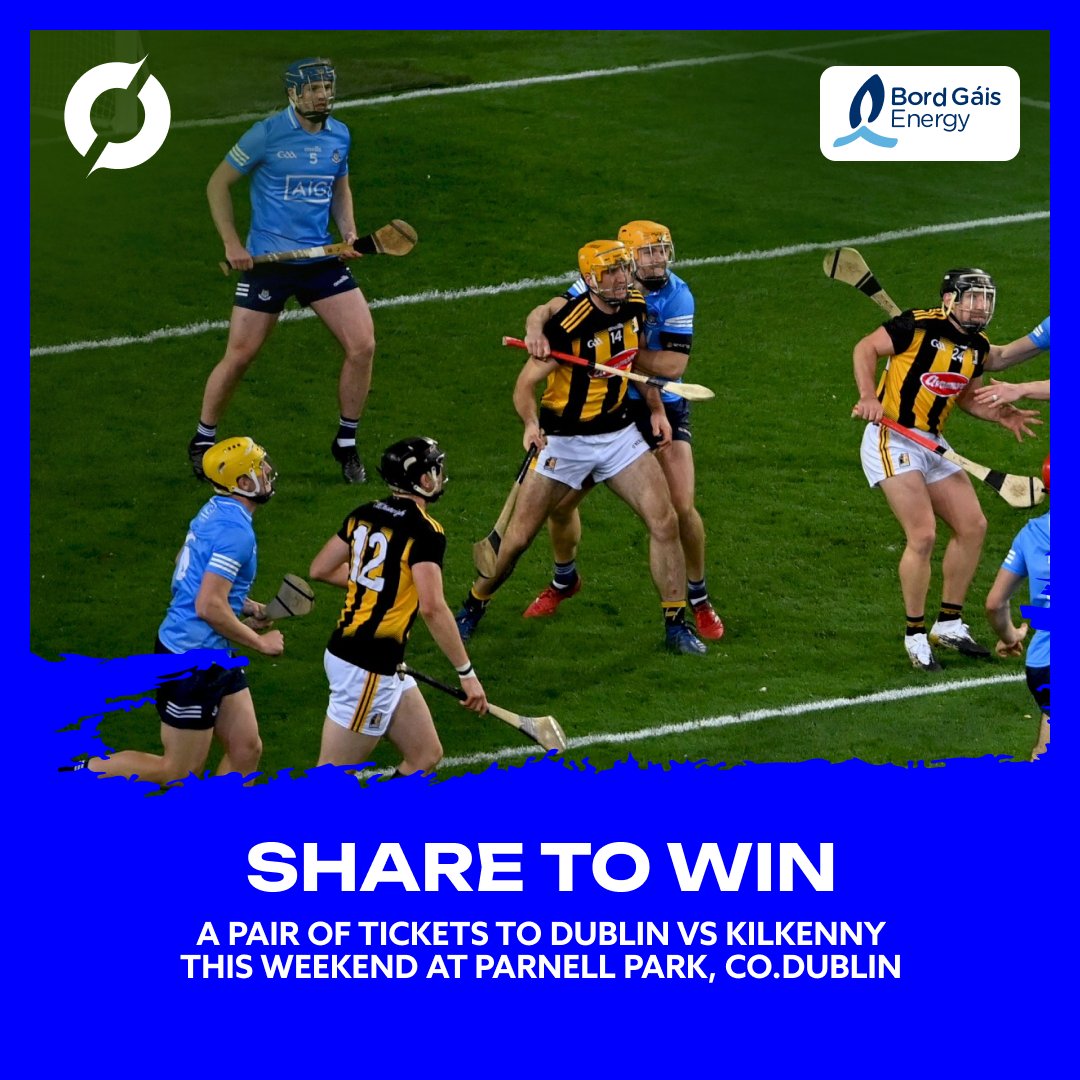 Off The Ball (@offtheball) on Twitter photo Win Tickets to Dublin vs. Kilkenny🎟🎟
For your chance to win a pair of tickets to <a href="/DubGAAOfficial/">Dublin GAA</a> vs. <a href="/KilkennyCLG/">Kilkenny GAA</a> in their Leinster Senior Hurling Championship clash this Saturday the 18th of May.
Like and Retweet this post !
Courtesy of <a href="/BGEGAA/">BGEGAA</a>🤝
#ThatsHurlingEnergy #GAA Win Tickets to Dublin vs. Kilkenny🎟🎟
For your chance to win a pair of tickets to <a href="/DubGAAOfficial/">Dublin GAA</a> vs. <a href="/KilkennyCLG/">Kilkenny GAA</a> in their Leinster Senior Hurling Championship clash this Saturday the 18th of May.
Like and Retweet this post !
Courtesy of <a href="/BGEGAA/">BGEGAA</a>🤝
#ThatsHurlingEnergy #GAA