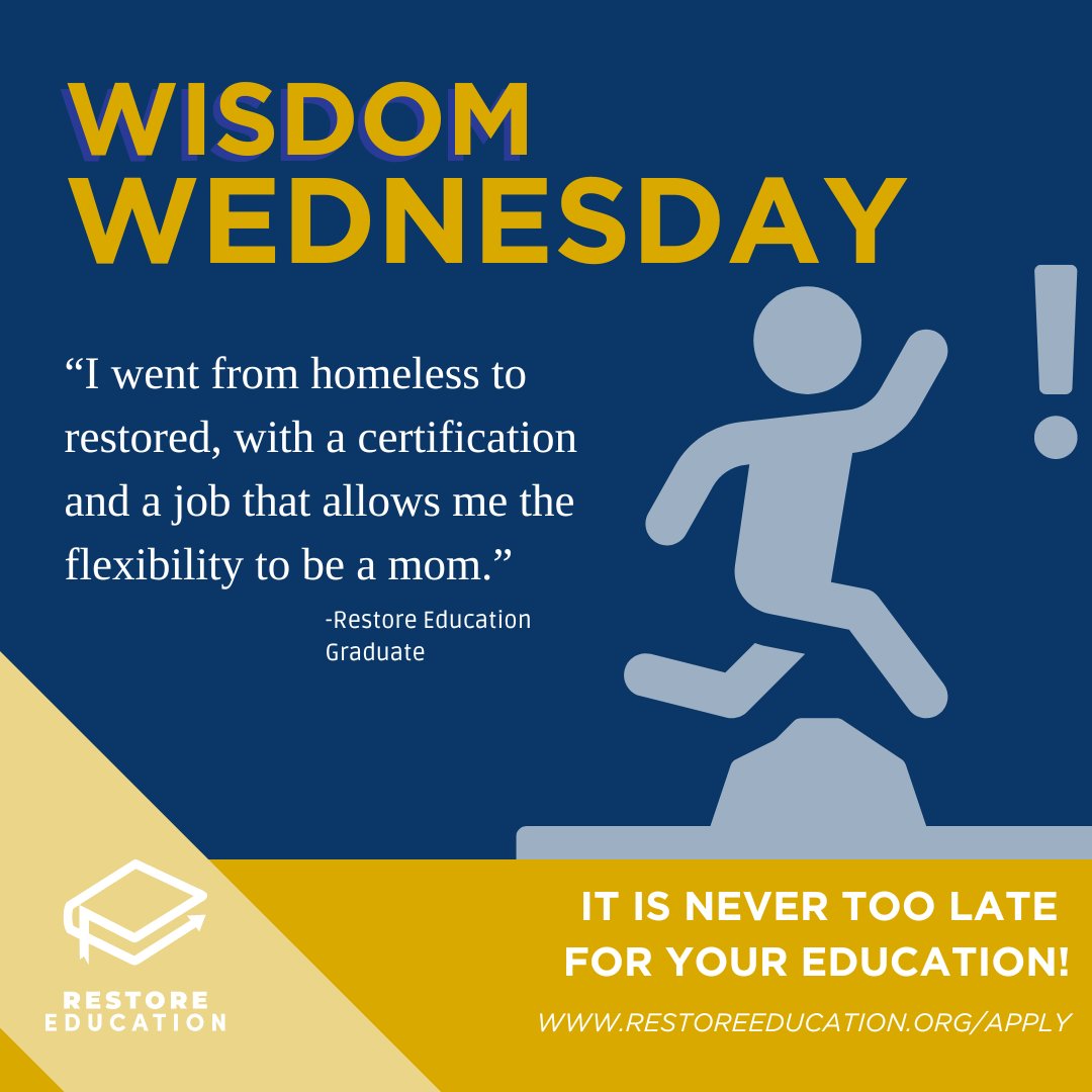 Wisdom Wednesday: From Homeless to Restored' 🌟
This powerful journey reminds us that resilience and determination can lead to transformative change. 💫 #WisdomWednesday #RestoreEducation #Resilience #Transformation