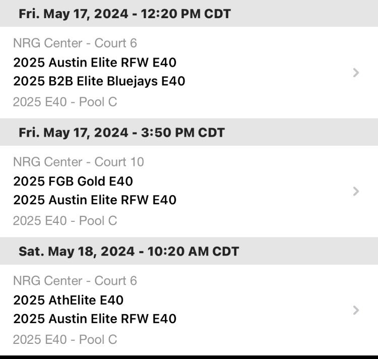 Here is my schedule for the Clash of Clubs. Come check me and my teammates out! @atxelitebball @AGregg03