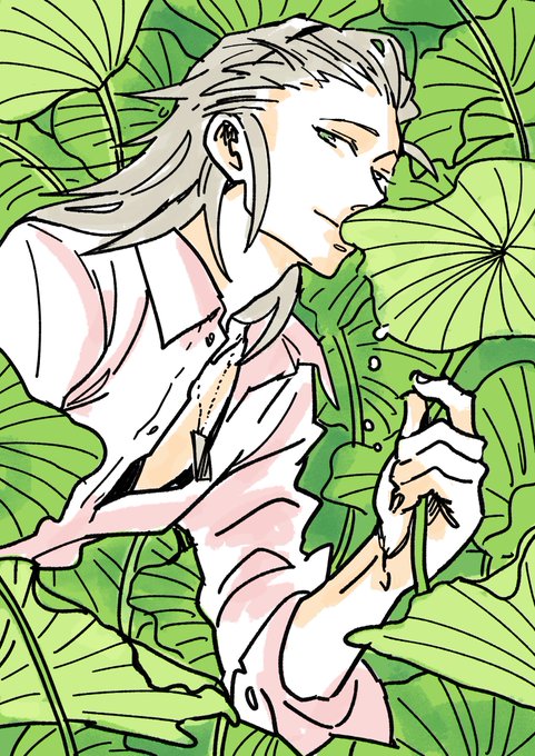 「holding leaf」 illustration images(Latest)