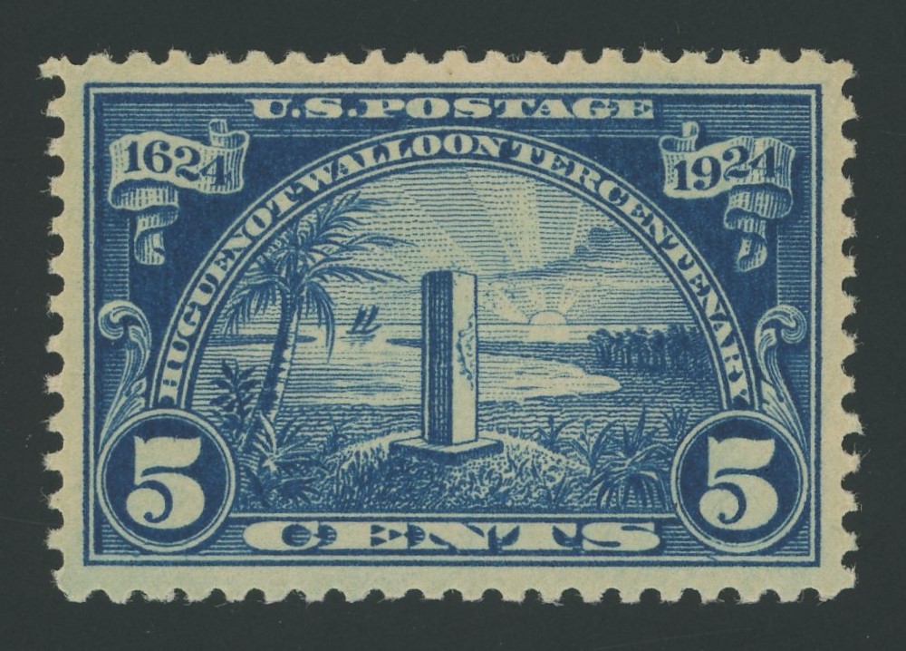 #philately #stamps Stamp of the day.
USA 616 - 5 cent Huguenot Walloon Tercentenary issue of 1924, featuring the Jan Ribault monument in Duval, Florida.