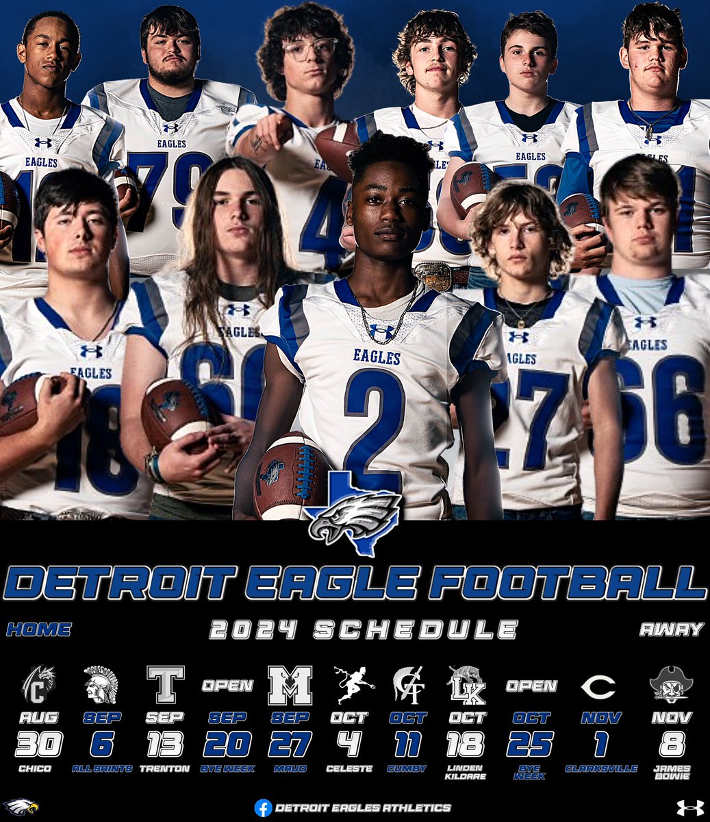 🦅 Detroit Eagles 🦅 
2024 Football Schedule