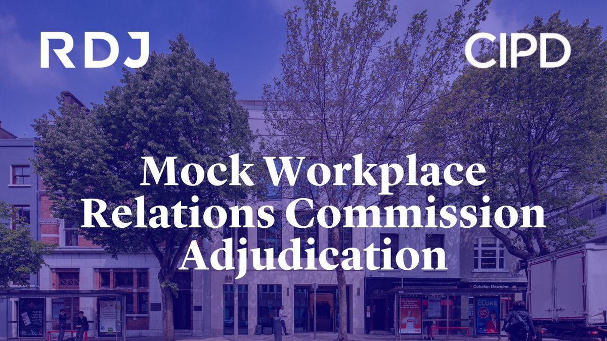 RDJ are delighted to host the @cipdireland Southern Region for an immersive Mock Workplace Relations Commission (WRC) Hearing taking place in our Cork Office on Wednesday 22nd May. Click here to learn more and register: bit.ly/4dKpBqX #RDJ #CIPD #WRC