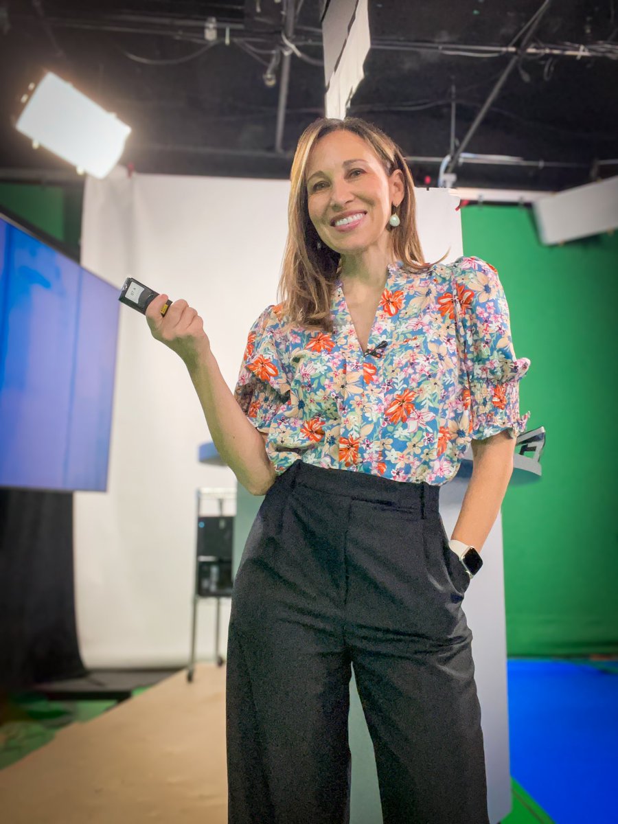 Ready to bring you the latest weather updates. Blouse from @amazon I’m in a small. Link 👉 amzn.to/3QI10ZV