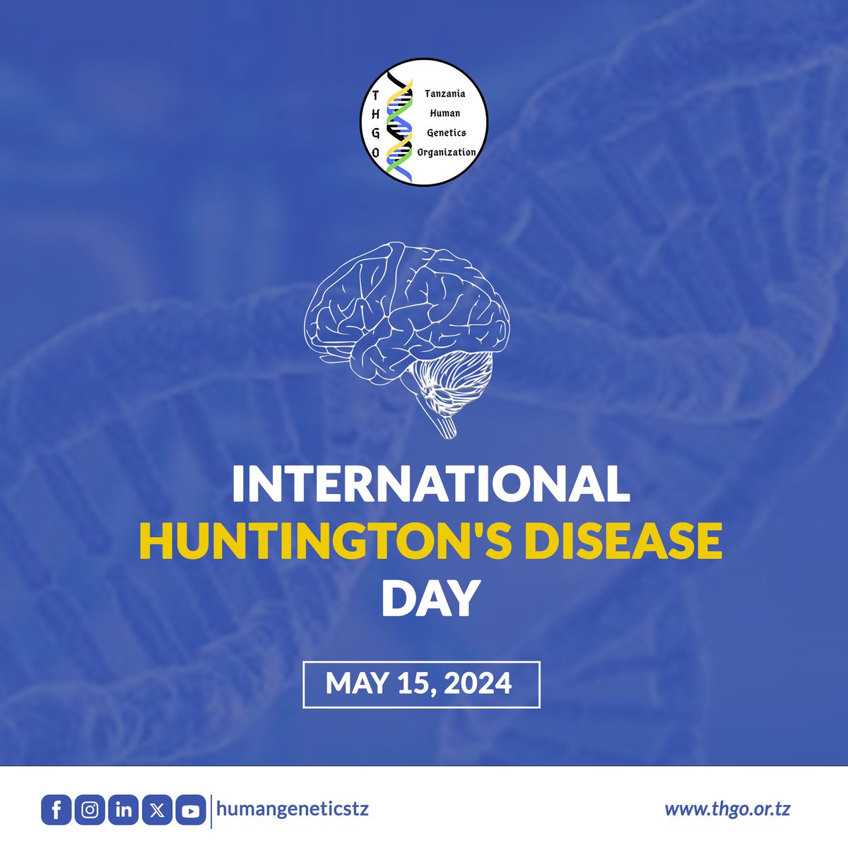 🌏 Today is #Huntington's Disease Awareness Day. 🎗️

🤝Let's join hands in learning about this neurological condition and how to manage it.

Content by @YahayaMoody
Artwork by @Iampeleka

#NeurologicalDiseases #HuntingtonsDisease #NonCommunicableDiseases #humangenetics