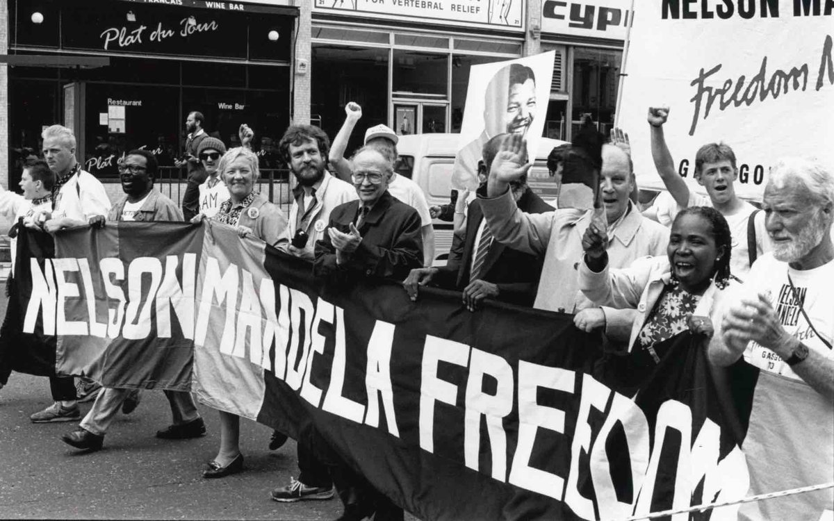 He stood against the NF He stood against apartheid. He stood against nuclear weapons. He stood the Iraq War. He stood in solidarity with students, nurses, and refugees. Shoulder to shoulder. United in solidarity against racism, hatred and war. And he stands against Zionism today.