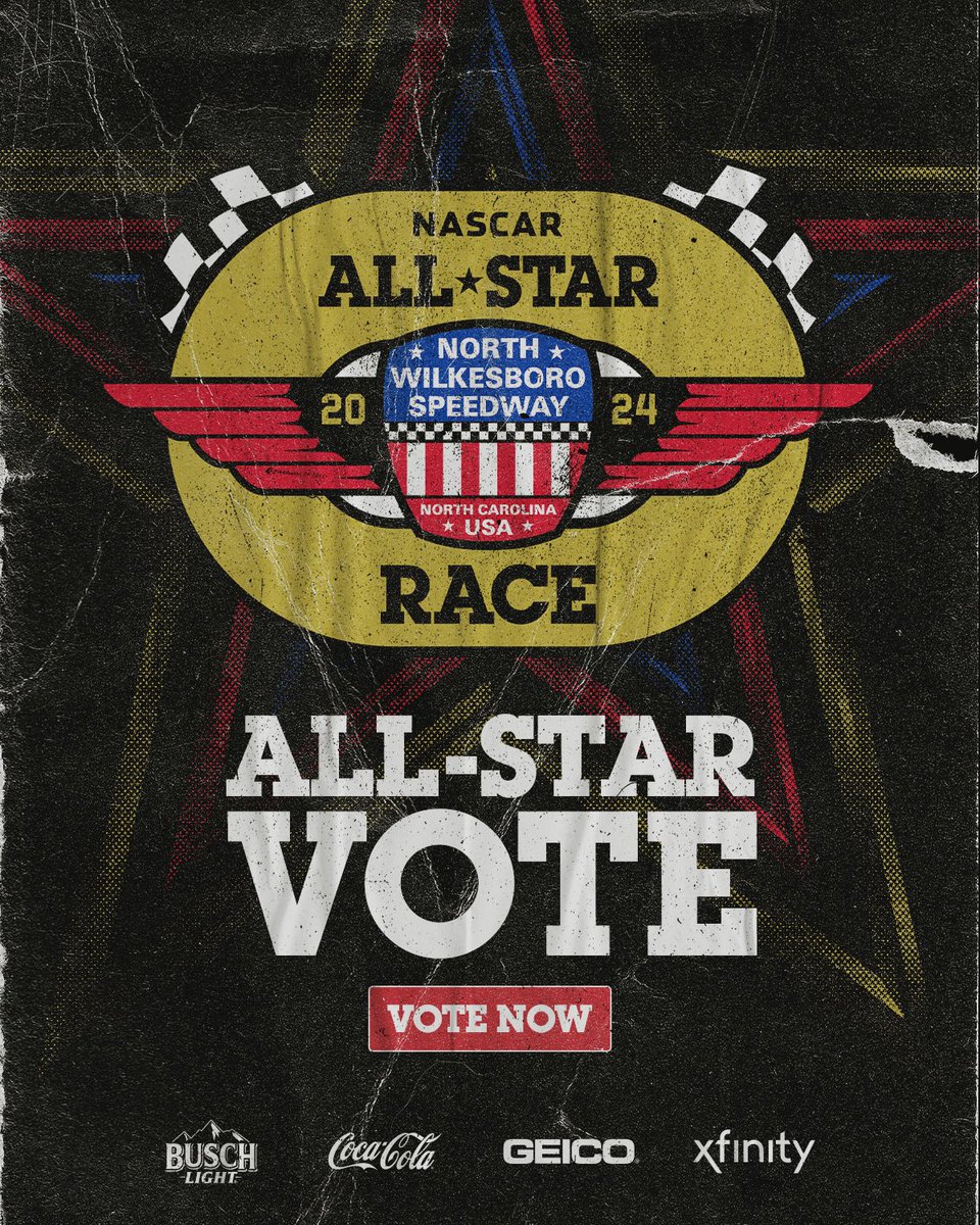 Vote early. Vote often. ⭐️🏁 #AllStarRace | 🗳️NASCAR.com/FanVote