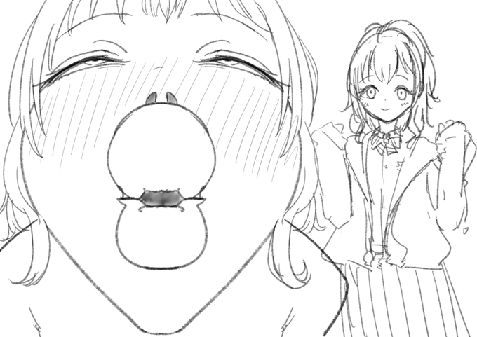 音声作品、結局自分の作業の段階で積みかけるぐらいなら予めやっちゃえよの気持ちです。
仕上がらなくても絵として出せるし……(((
というわけでオリ子ちゃんのブチュキスラフです。 