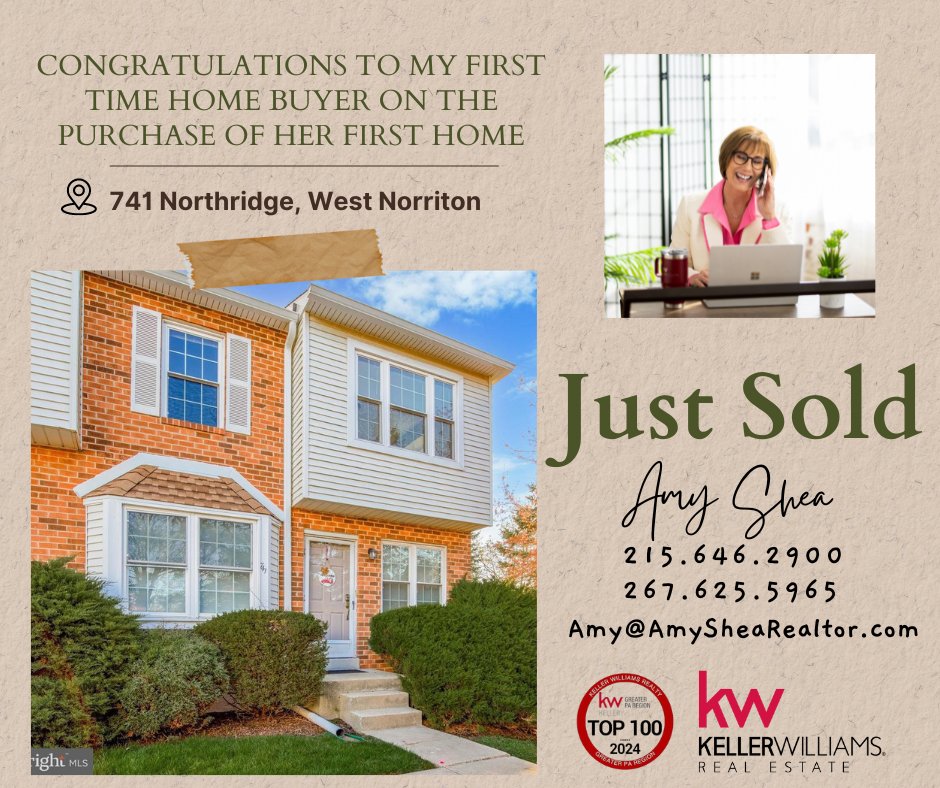 Congratulations to my first-time home buyer on purchasing her first home!  📷📷 Here's to new beginnings and a future filled with joy and beautiful memories!
#movewithamy #FirstHome #NewBeginnings #HomeSweetHome #FirstTimeHomeBuyer #Congratulations #DreamHome #HomeOwnership