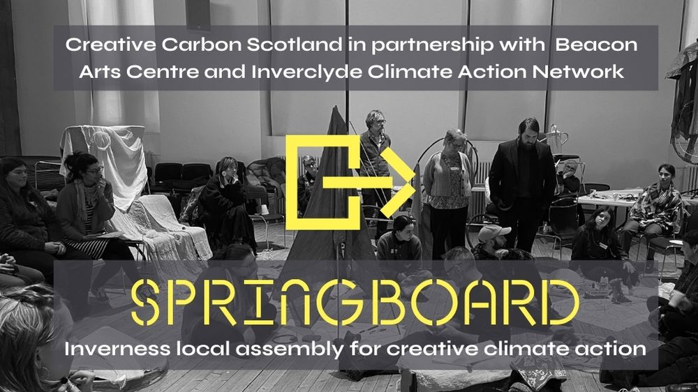 On 12 June we will be in #Inverclyde to deliver a #SPRINGBOARD local assembly with @thebeaconarts and Inverclyde Climate Action Network. Join us for a day of workshops on #collaboration and local #CreativeClimateAction. Book a free space >> eventbrite.co.uk/e/inverclyde-l…