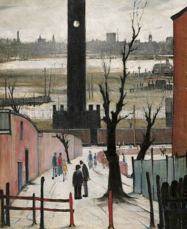 L. S. Lowry. The Black Tower (1938).