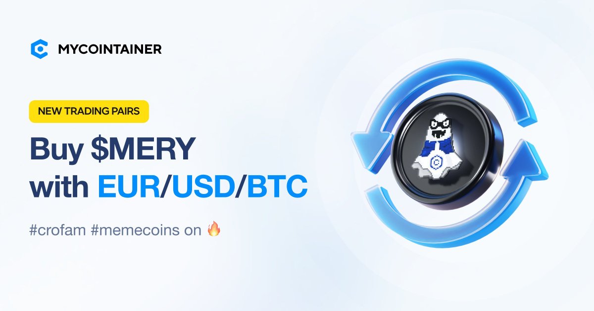 BREAKING: You can now buy $MERY via debit and credit card! Thanks @mycointainercom 

C'mon #cryptocom, Once You LIST, All Cronos Mememcoins are BACK!!!🔥