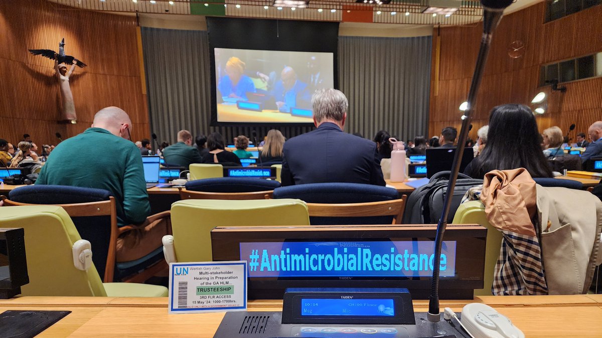 👉NOW | #WFO Working Group Facilitator on #livestock @GaryWertish at the @UN Multi-stakeholder Hearing on #AntimicrobialResistance in New York 🇺🇸: engaging #Farmers as partners in developing and implementing strategies for reducing #AMR is crucial!

#FarmersInAction #OneHealth