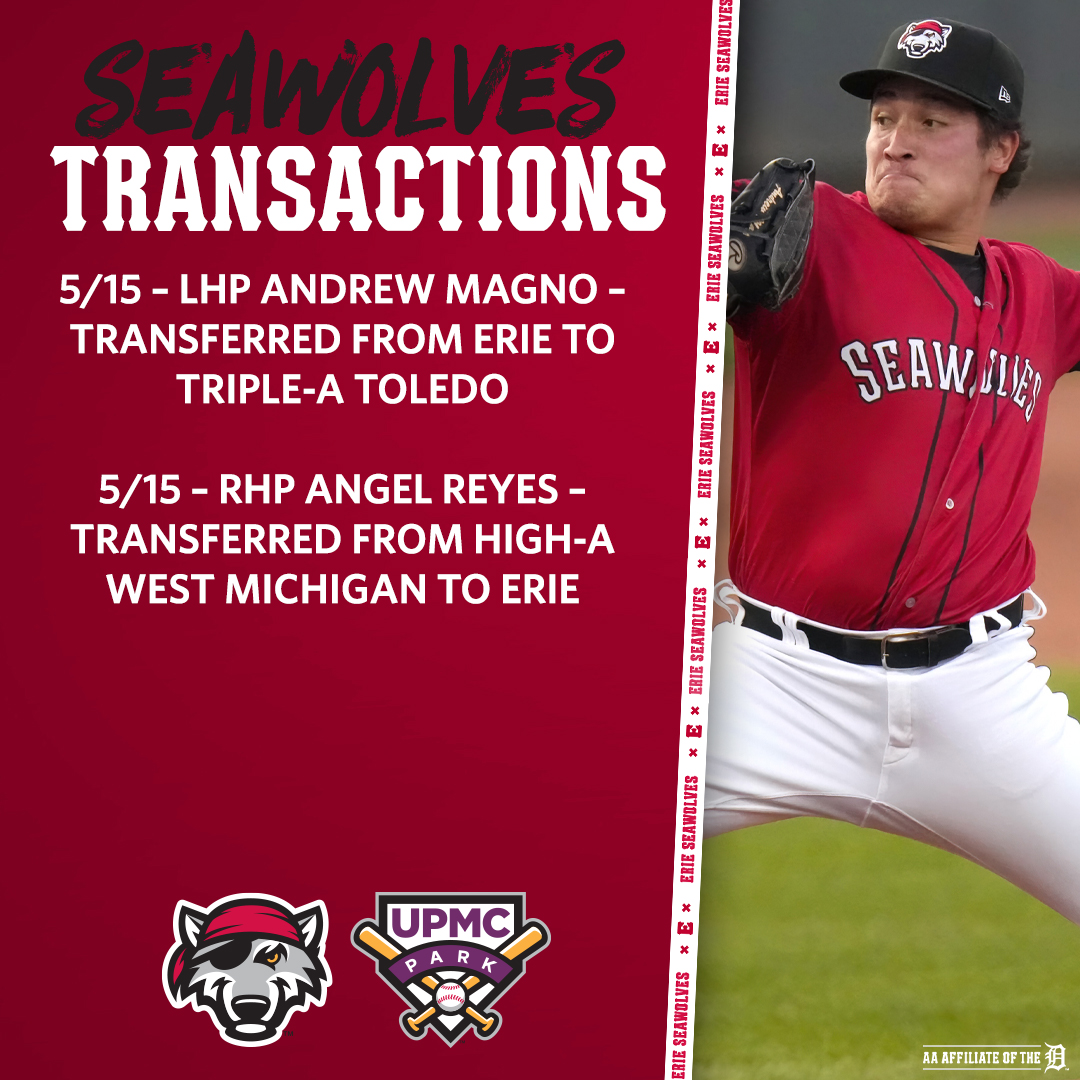 A pair of transactions prior to today's game at Harrisburg.
