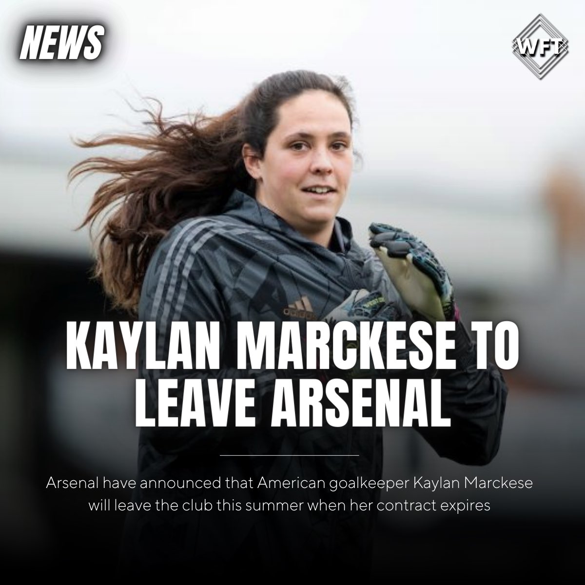 Arsenal have announced that American goalkeeper Kaylan Marckese will leave the club this summer upon the expiration of her contract. #AWFC #BarclaysWSL