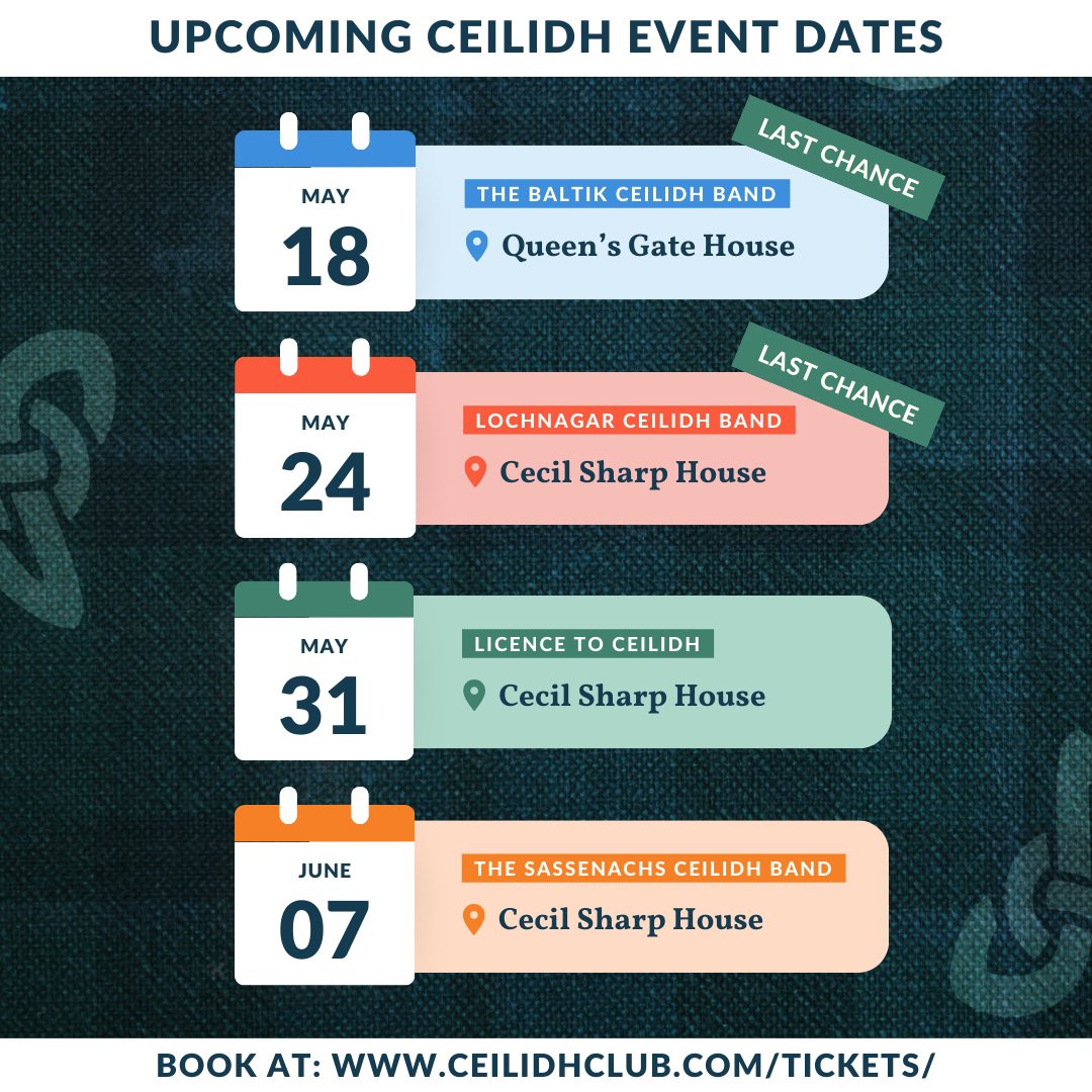 🗓️ Upcoming ceilidh dates - Book now! 🎟️ Book your tickets and find more events here: ceilidhclub.com/tickets/ #ceilidh #ceilidhclub #london #events #booknow