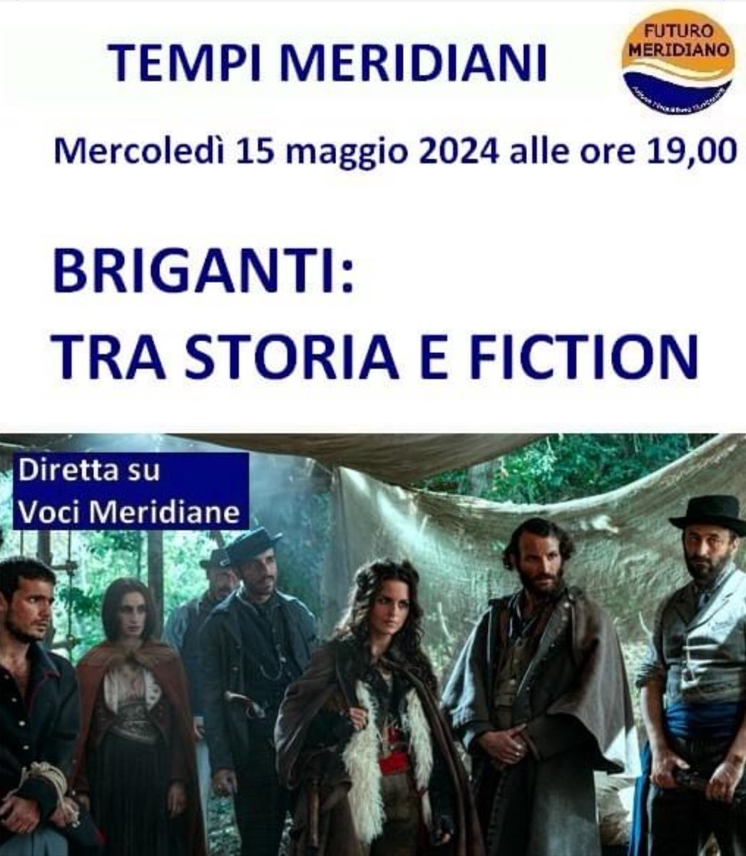 MeridianeVoci's tweet photo. QUESTA SERA

📆   MERCOLEDI' 15 MAGGIO
⏰  19:00 

🔻  su Facebook 
       dalla Pagina VOCI MERIDIANE
       https://t.co/PMSn2TjpVC
🔻 su YouTube 
      https://t.co/gMB7cOCuIY
      https://t.co/QhuCuBjiWw https://t.co/pf96sp700R