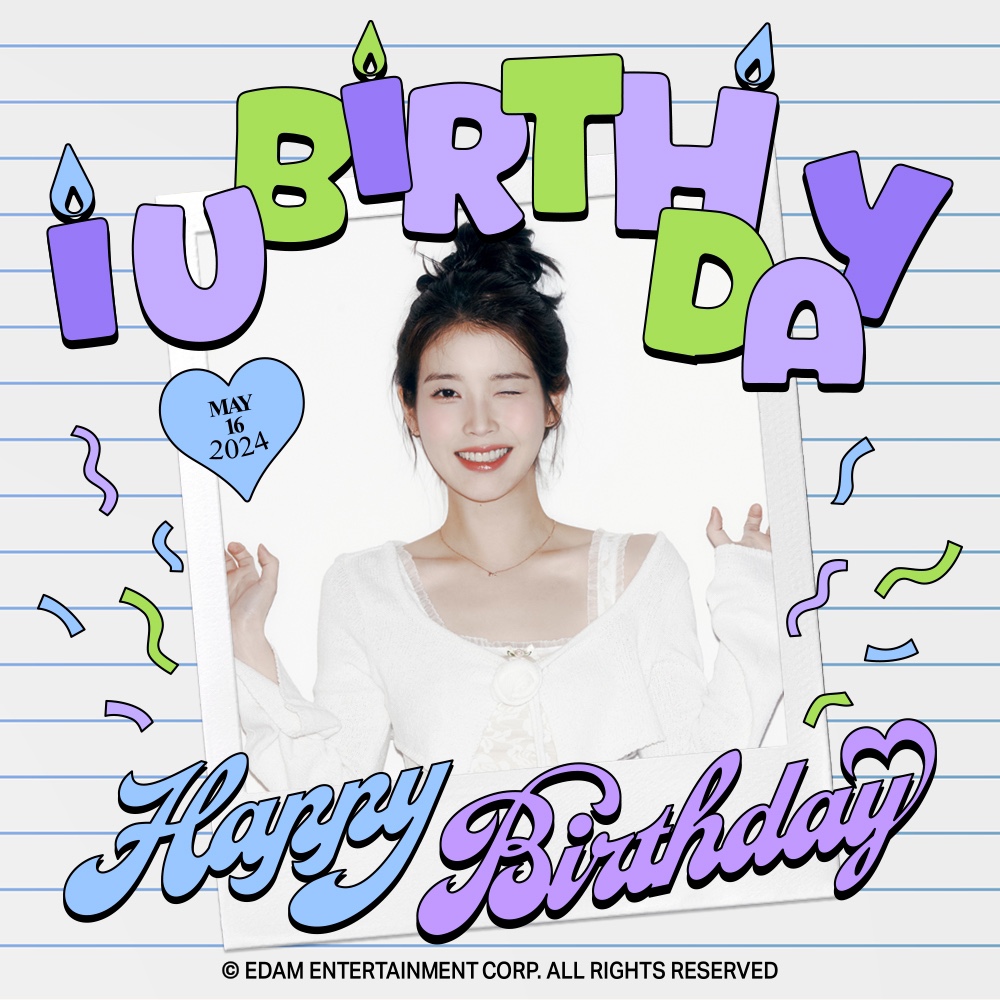 ❤ HAPPY BIRTHDAY, IU ❤ 16 MAY 2024 #HappyIUDay #아이유 #IU #Dearest_IU_day #대장홀씨_아이유의_생일이_됐다구