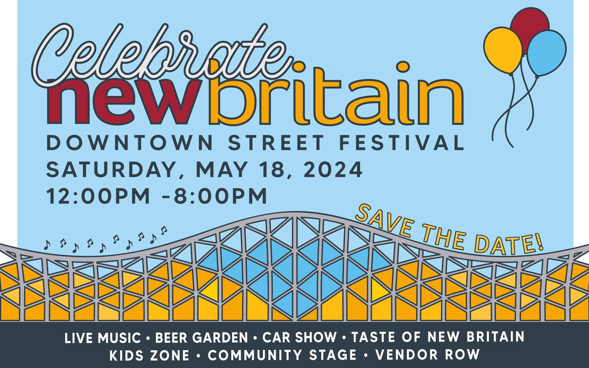 From live music to mouthwatering treats, Celebrate New Britain is the place to be this weekend! 

Hop on for a stress-free ride to the heart of the fun.

📍 A short walk from the Downtown New Britain station

#CTfastrak  #WeekendFun #DowntownNewBritain #LocalEvents
