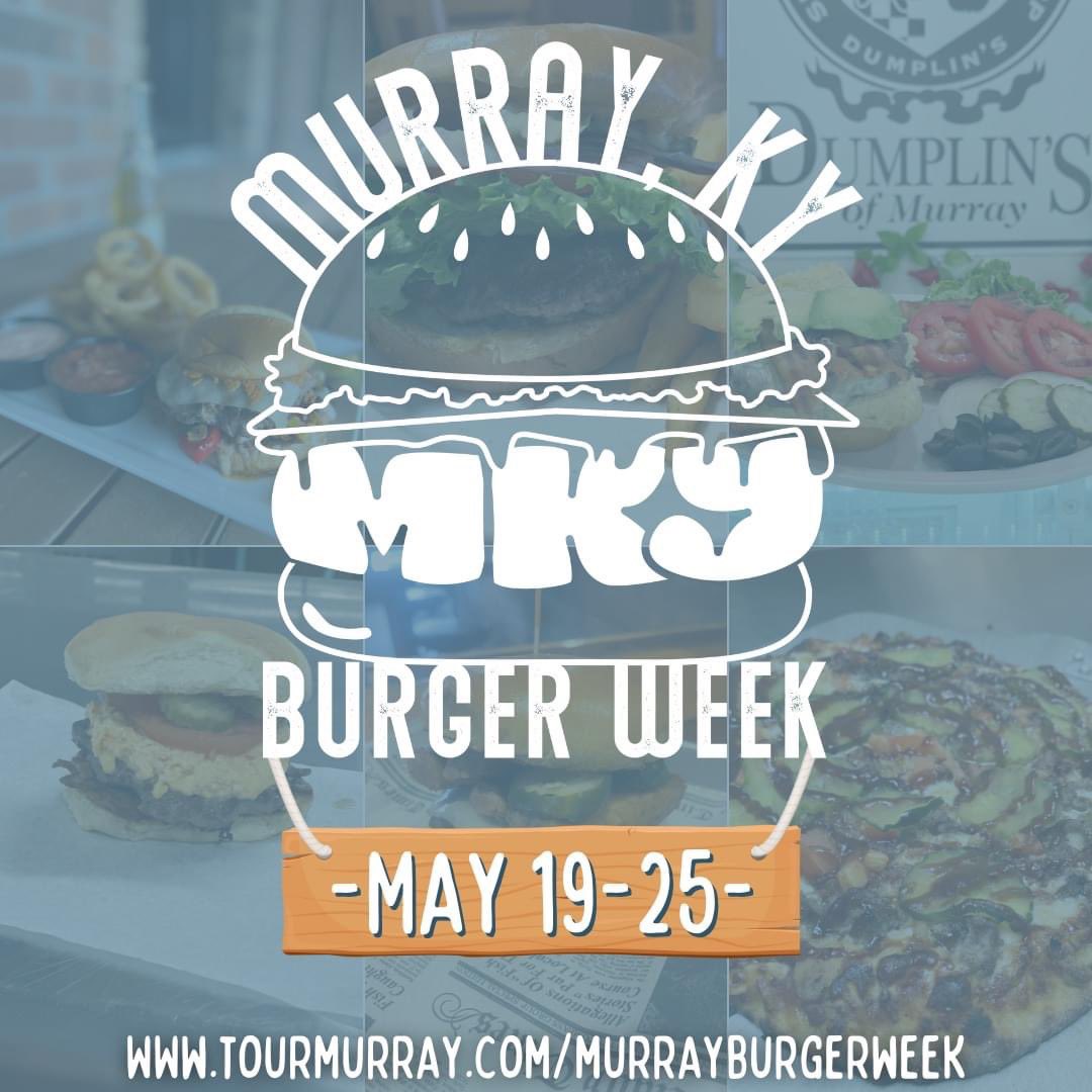 A LOCAL FAVORITE IS BACK🔥
🍔MKY Burger Week🍔 --- May 19-25

We've partnered with 6 local restaurants to feature the "Best Burgers in Town" for ONE WEEK ONLY!

More info here&gt;&gt;&gt; tourmurray.com/murrayburgerwe…

#MKYBurgerWeek #MurrayKY #NTTW24