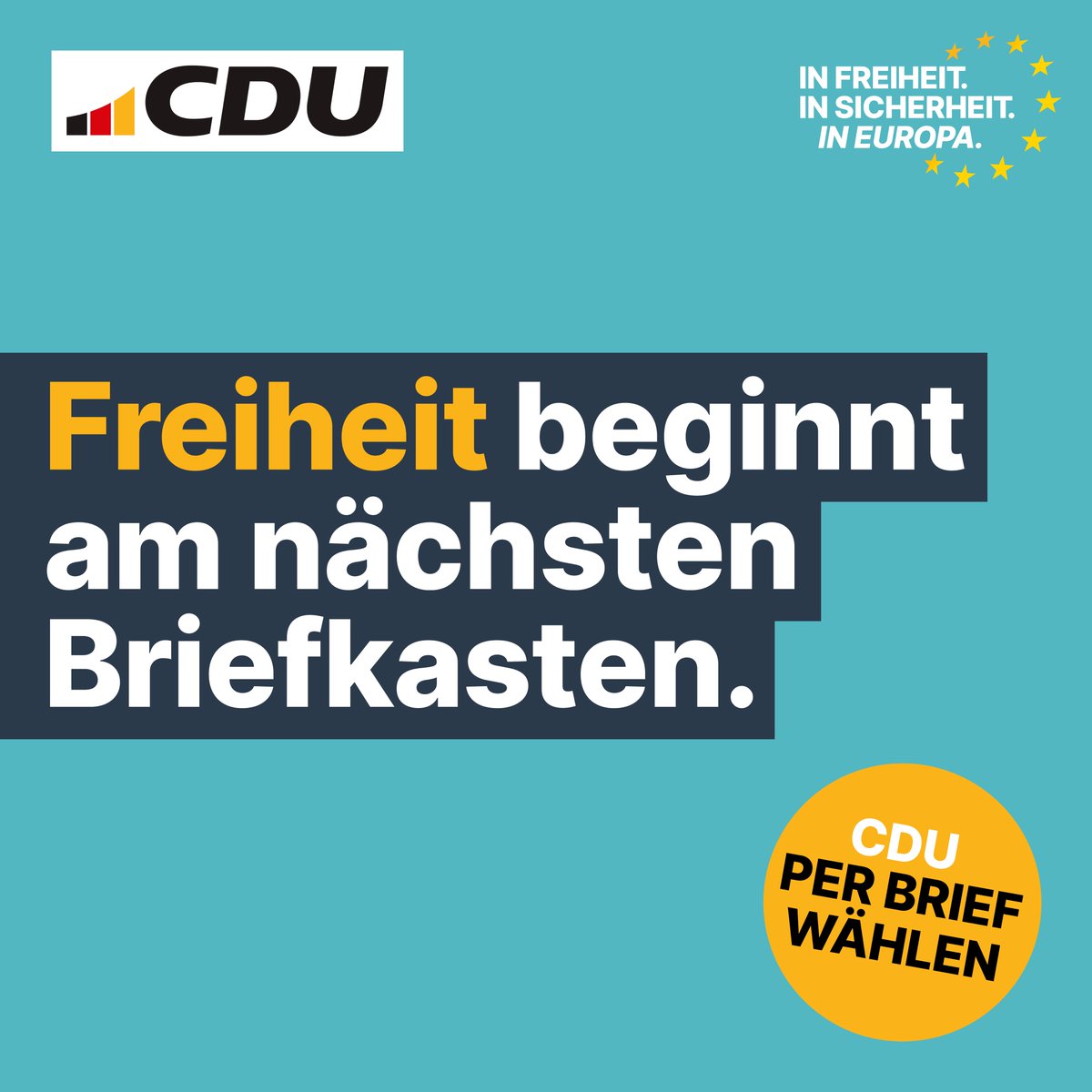 👀 Schon einen Blick in den Briefkasten geworfen? Dort müsstest Du in den kommenden Tagen die Wahlbenachrichtigung zur Europawahl finden. Jetzt schon die Briefwahl beantragen und sichergehen, dass auch Deine Stimme berücksichtigt wird – egal, welche Pläne du am 09. Juni hast.