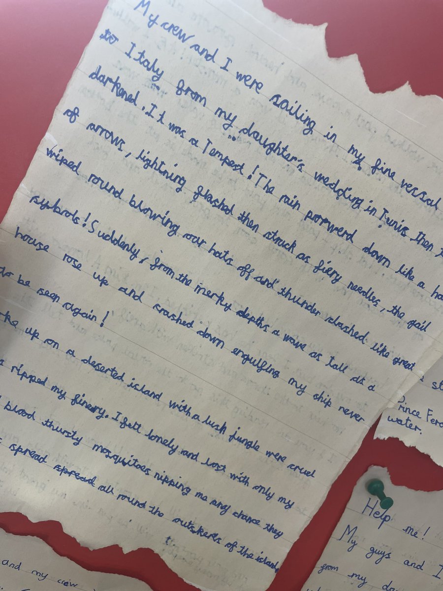 Amazing letters from Alonso describing the Tempestuous storm by Willow Class