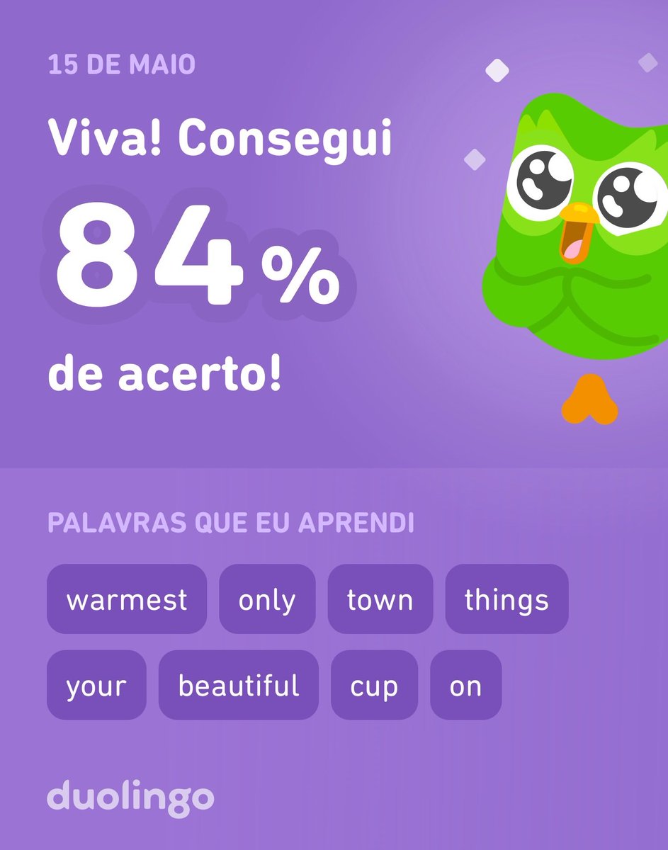 cidaporto's tweet photo. Estou aprendendo inglês no Duolingo! É grátis, divertido e eficaz. https://t.co/5MLbIK7XTI