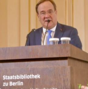 At the <a href="/stabiberlin/">Staatsbibliothek zu Berlin</a>, Éric de Rothschild received the Max Herrmann 2024 Prize from <a href="/ArminLaschet/">Armin Laschet</a>, awarded to Project Aladdin. 

"In this war on hate, on ignorance and on extremism, our strategic arm remains education and books." concluded Project Aladdin's co-founder.