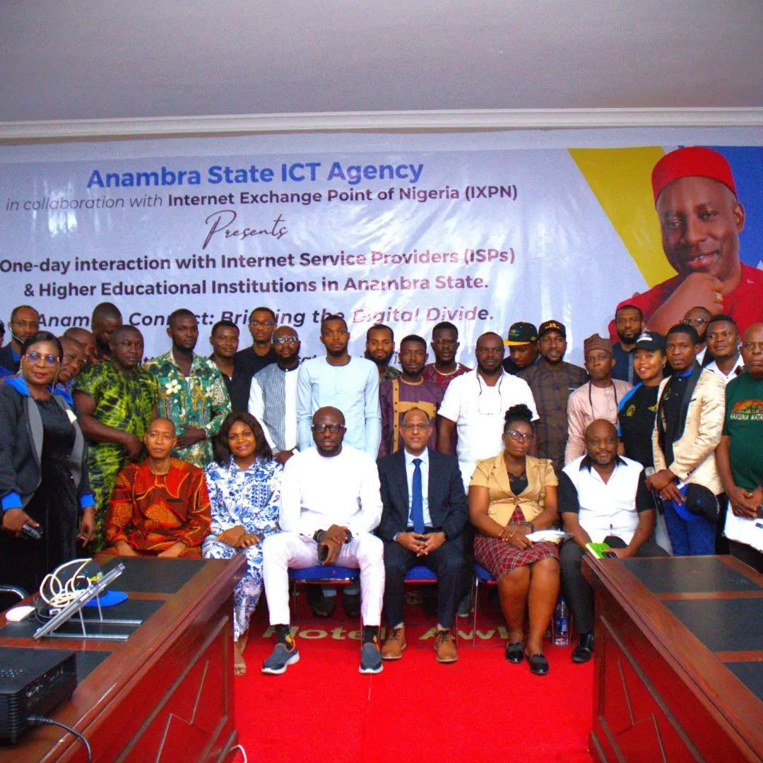 ANdotICTA's tweet image. Anambra State ICT Agency is driving tech advancement through strategic collaborations, aligning with Governor Prof. Charles Chukwuma Soludo CFR&apos;s vision of &quot;Everything Technology &amp;amp; Technology Everywhere.&quot;
 #AnambraTech #DigitalInnovation.