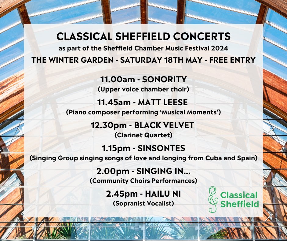 Singing In... Choirs (@singinginchoirs) on Twitter photo We're delighted that our Grenoside choir will be performing along with other members of <a href="/ClassicalSheff/">Classical Sheffield</a> this coming Saturday in the Winter Garden. Do pop by at around 2.00pm to hear us sing! We're delighted that our Grenoside choir will be performing along with other members of <a href="/ClassicalSheff/">Classical Sheffield</a> this coming Saturday in the Winter Garden. Do pop by at around 2.00pm to hear us sing!