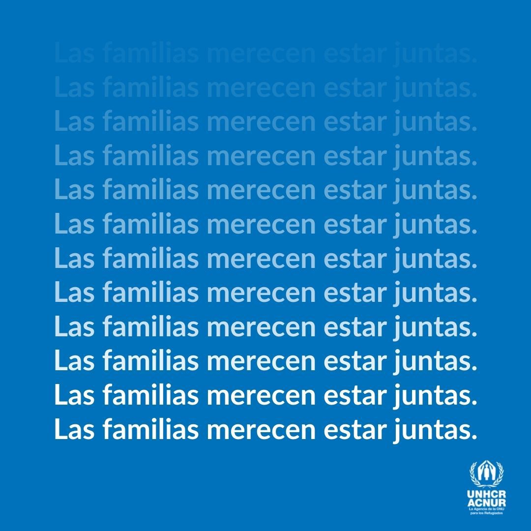 Las familias deben permanecer juntas. Sin embargo, muchos refugiados siguen separados de sus seres queridos. Averigua cómo ACNUR apoya a los refugiados y protege su derecho fundamental a la unidad familiar. unhcr.org/what-we-do/bui… #DíaDeLasFamilias