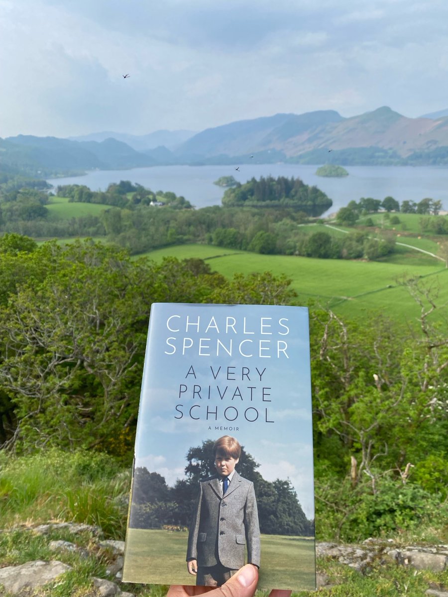 My book, enjoying a spectacular view while resting in the hands of a French reader. #averyprivateschool