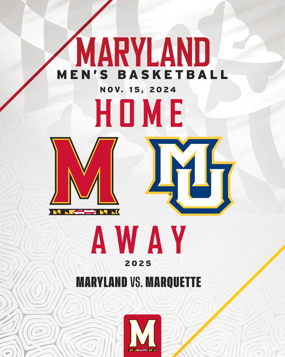 Official: Maryland vs. Marquette ➡️ go.umd.edu/3UZN1Rz 🎟️ go.umd.edu/3wInDq8