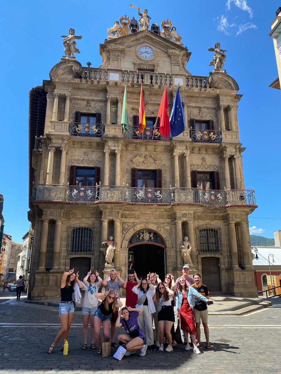 Dr. Bender's Spain trip departs in 5 days! ✈️  Students will explore history & culture in Madrid, Pamplona, and Northern Spain. Interested ? Make sure to look out for applications for next year's trip in the fall!