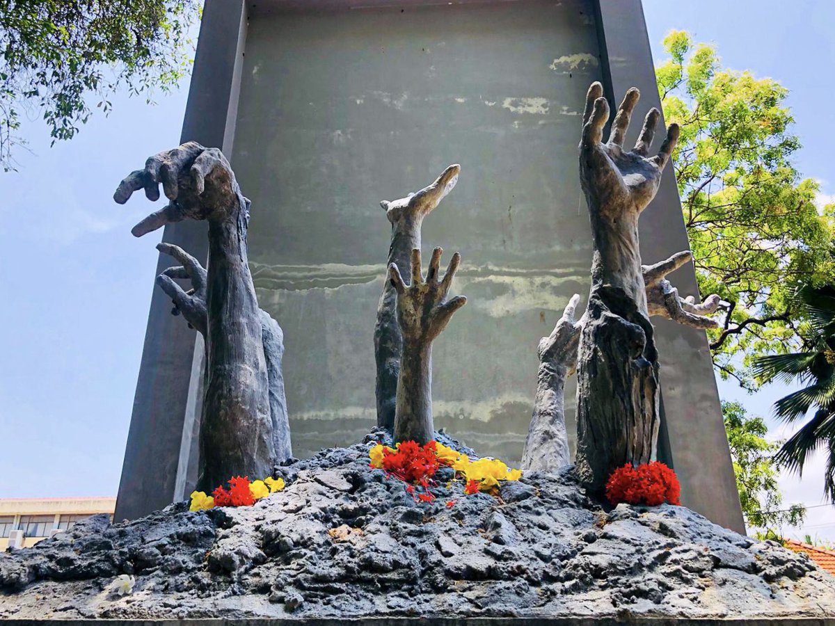 Three years ago they destroyed this memorial dedicated to victims of the genocide.

The Tamil people protested, resisted and rebuilt it.

_____

Read more at remembermay2009.com

#nofirezone #tamil #eelam #lka #srilanka #genocide #tamilgenocide