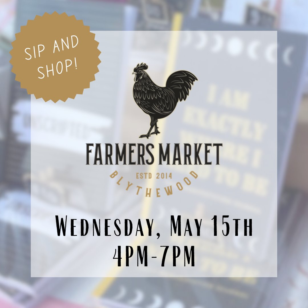 You can sip while you shop TODAY, Wednesday, May 15th, with the Blythewood Farmers Market from 4PM-7PM in Doko Meadows Park. Please visit their website for more information.

#townofblythewood #blythewoodsc #blythewood #farmersmarket #shoplocal #sipandshop #sipwhileyoushop