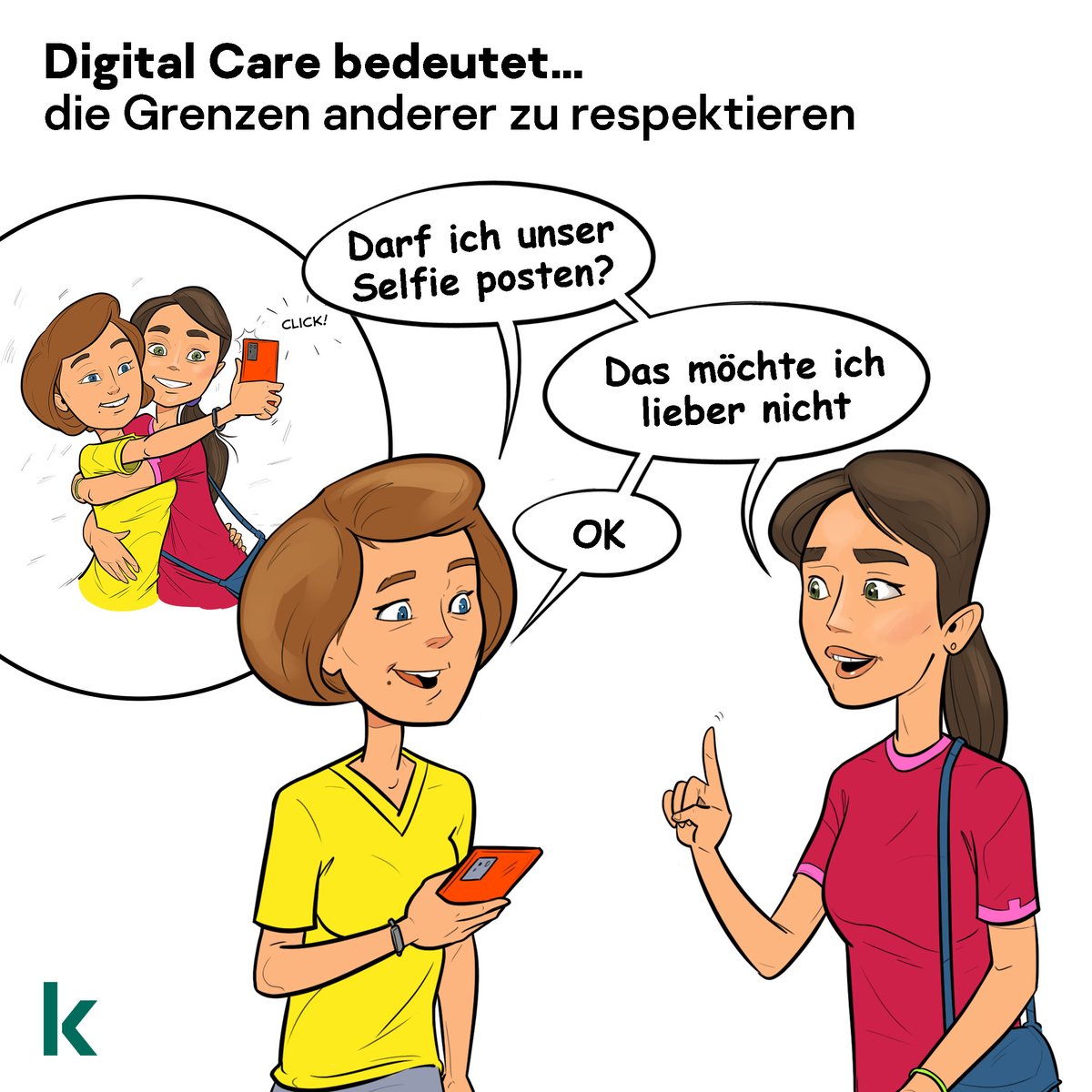 Die Privatsphäre anderer ist von grundlegender Bedeutung.
Respektiere sie stets! 🙏 #DigitalCare