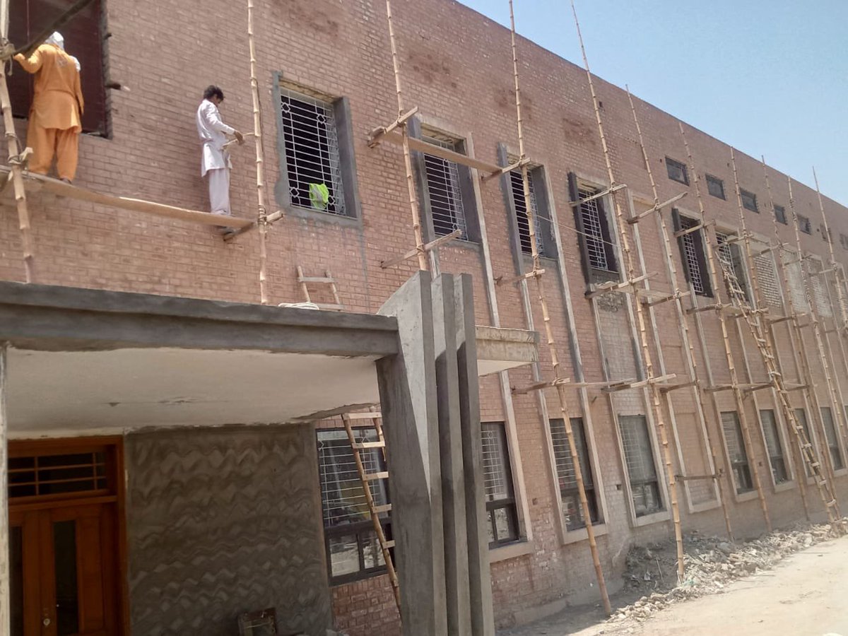 Revamping work continues at Bahawal Victoria Hospital (BVH), Bahawalpur.