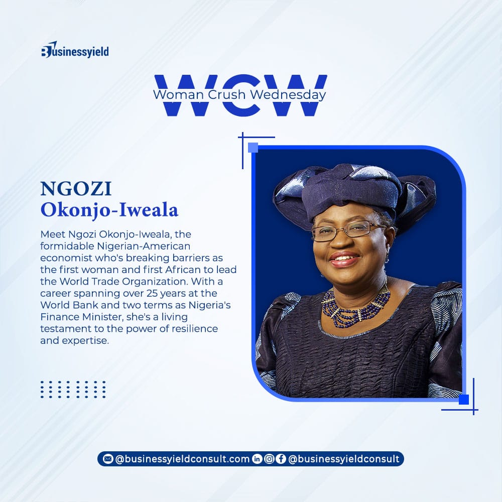 NOI's board memberships have spanned prestigious institutions and organizations. She has also been a non-resident distinguished fellow at the Brookings Institution and co-chaired the Global Commission on the Economy and Climate. 

#WCW #WomanCrushWednesday #NgoziOkonjoIweala