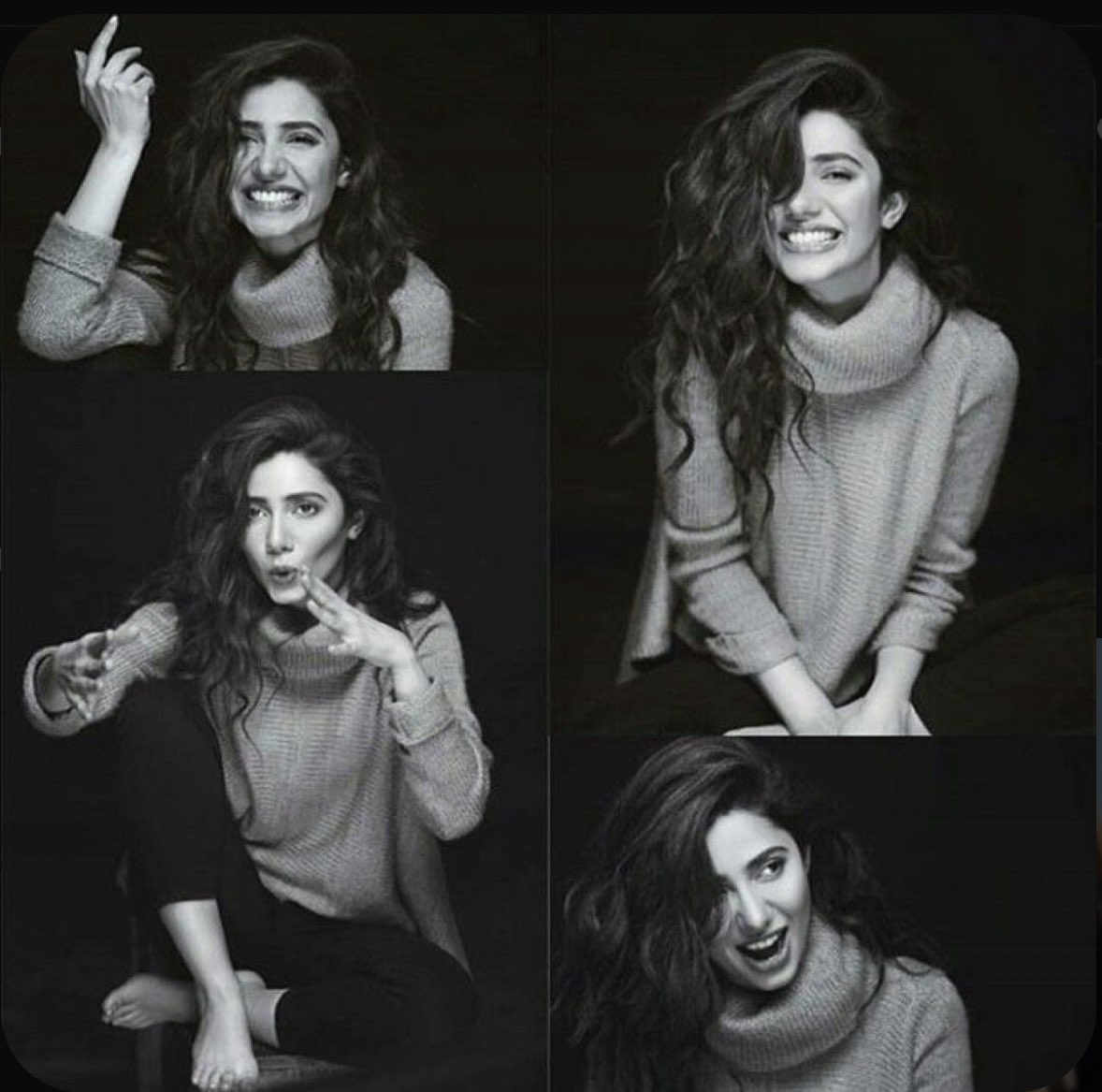 There was a time actors had simple portraits taken showing there normal self now you get those badly done photoshoots with zero creativity or novelty.
This mahira ✨🖤