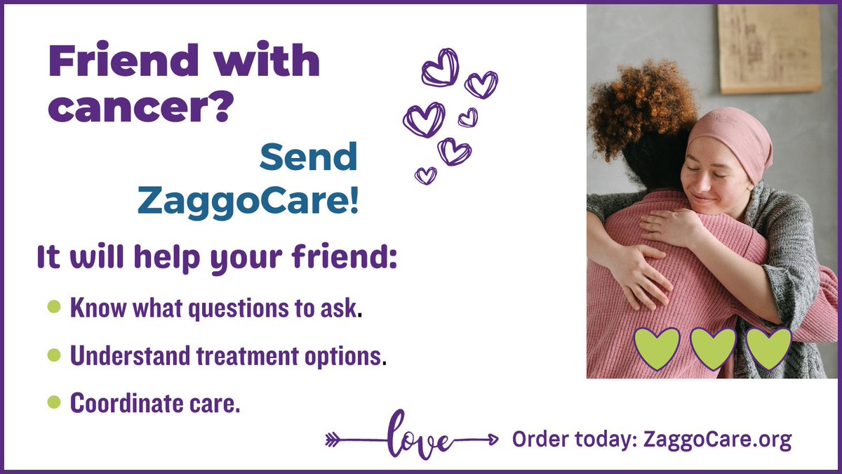 Send award-winning ZaggoCare to a friend with cancer. It'll help them get the best care possible: bit.ly/3bdUkh5

#GiftForCancerPatients #CancerCareTips #CancerPatient #CancerDiagnosis #TipsForCancerPatients #Cancer #CancerCare #CancerSupport #HelpForCancerPatients