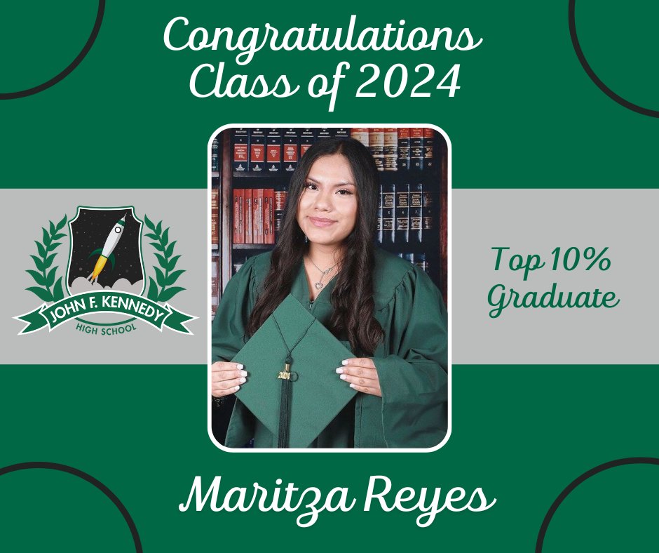 Congratulations to the Kennedy High School Class of 2024! Join EISD as we countdown to graduation and recognize the honors graduates in the top 10% of their class. Graduation information can be found here: eisd.net/graduation