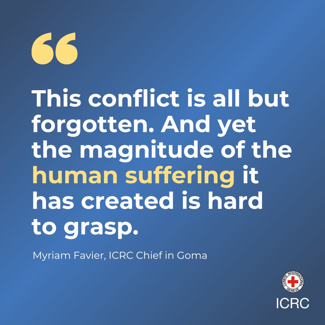 📍#DRCongo Myriam Favier, the ICRC’s chief in Goma, shares with @FT on the crisis in eastern Congo. Surgeons at a local hospital run by the ICRC have treated babies, wounded by shrapnel. Sexual violence is rife. Full article from Financial Times 👇🏽 ms.spr.ly/6014YXvLu